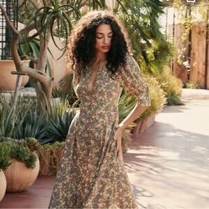 Doen Laurel Dress Green Valley XS